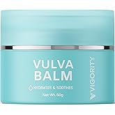 Vulva Balm Vaginal Moisturizer for Women: Natural Vulva Moisturizer & Vulva Cream for Dryness, Itch, Odor & Irritation - Menopause Support With Beeswax, Shea Butter, Emu Oil, and CoQ10 - Estrogen Free