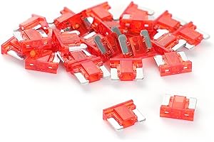 SVZ (25Pcs) 10 Amp Low Profile Mini Car Fuses, 10A Automotive Fuse, Blade Fuse for Car/RV/Truck/SUV/Motorcycle/Boat
