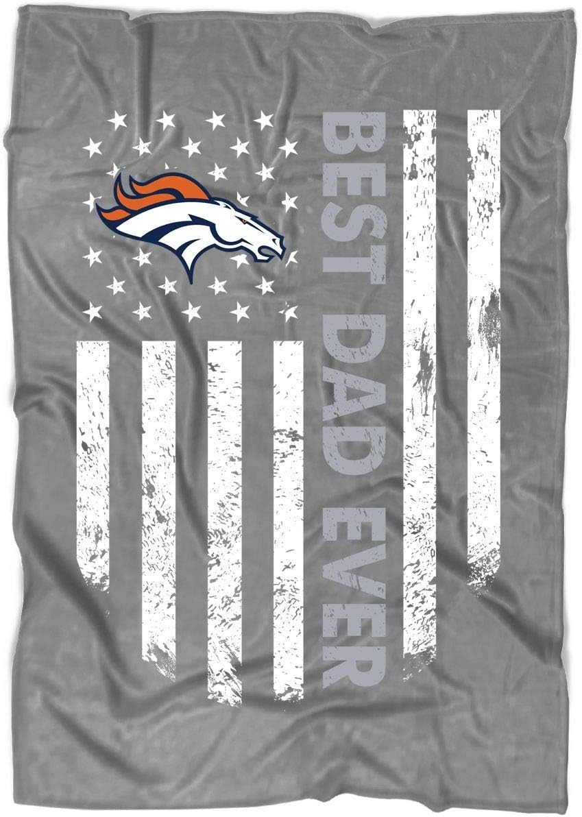 Amazon Com Nebneck Best Dad Ever Denver Broncos Blanket For Bed