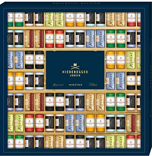 Niederegger Meisterselektion Geschenkpackung, hochwertiges Marzipangeschenk, 1er Pack (1 x 1075 g)