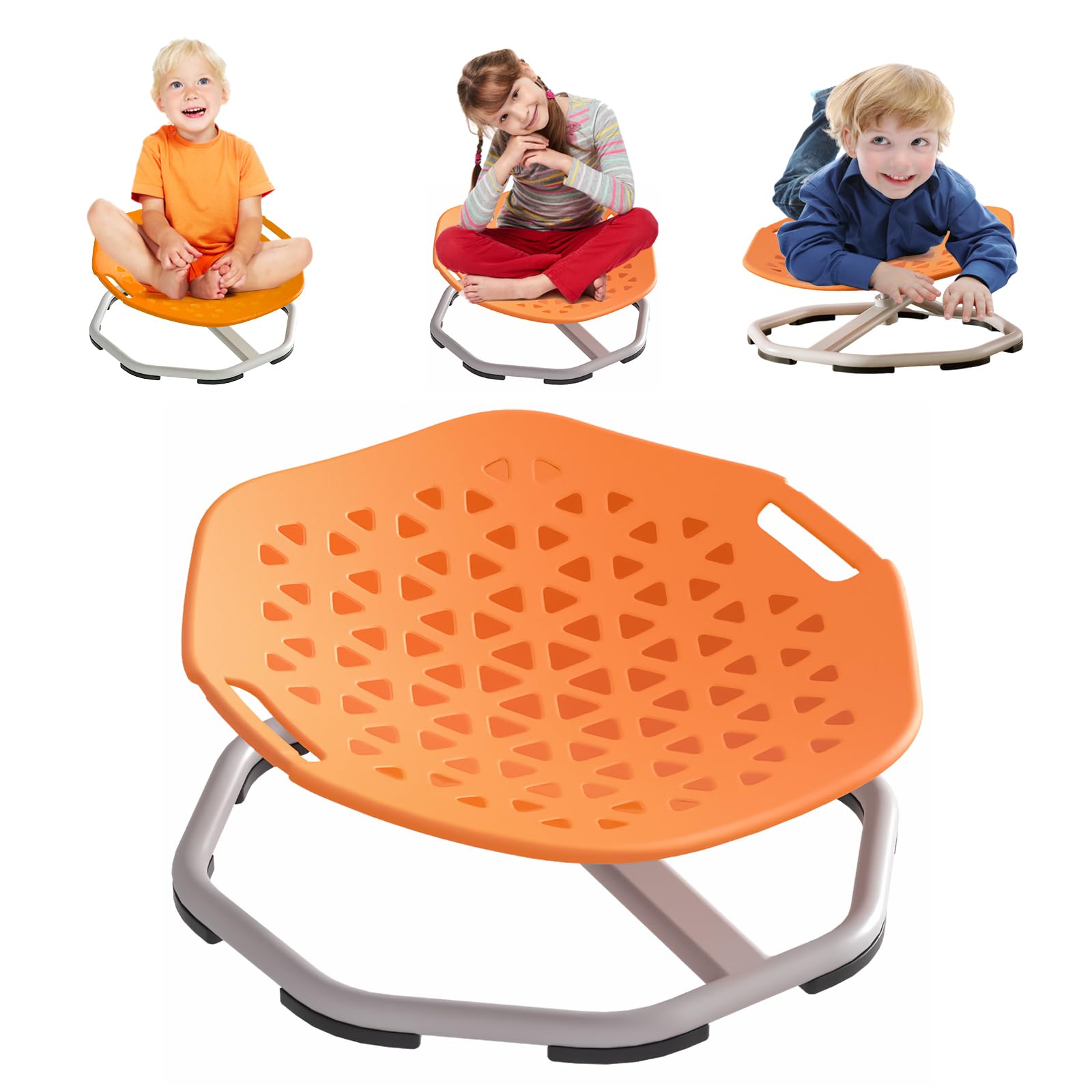 Sensory Spinning Chair for Kids,Sit & Spin Toy for Autism & ADHD,Swivel Chair Wobble Board to Improve Balance & Coordination, Sensory Equipment for Children