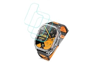 Futanwei for Joautrial Military Smart Watch K72 Screen Protector 2.13" [3 Pack] HD Clear Soft PET Film [Anti-Fingerprint] [An