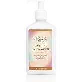 Kuumba Made Amber &amp; Sandalwood Body Lotion, Hydrating Daily Moisturizer with Shea Butter &amp; Botanical Oils, Vegan