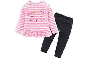BOMDEALS Adorable Cute Toddler Baby Girl Clothing 2pcs Outfits