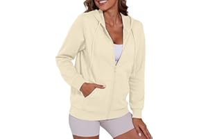 Zip Up Hoodies for Women Casual Fleece Jacket Oversized Sweatshirts Women Long Sleeve Cardigan Sweaters 2025 Womens Clothes