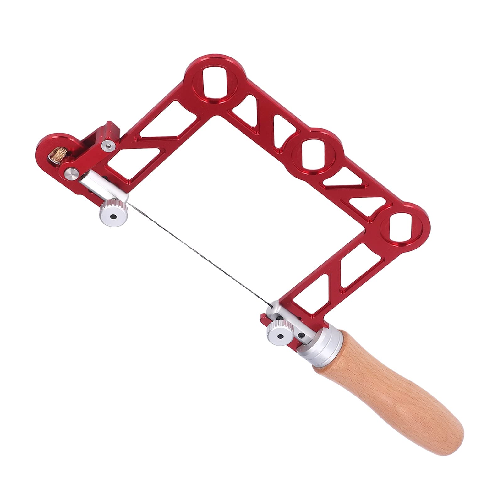 U Shape Hand Saw, Mini Coping Saw, Portable Hacksaw Frame Wooden Handle Small U Shape Hand Saw with Ergonomic Handle Design for Jeweler Metal Processing(5in)