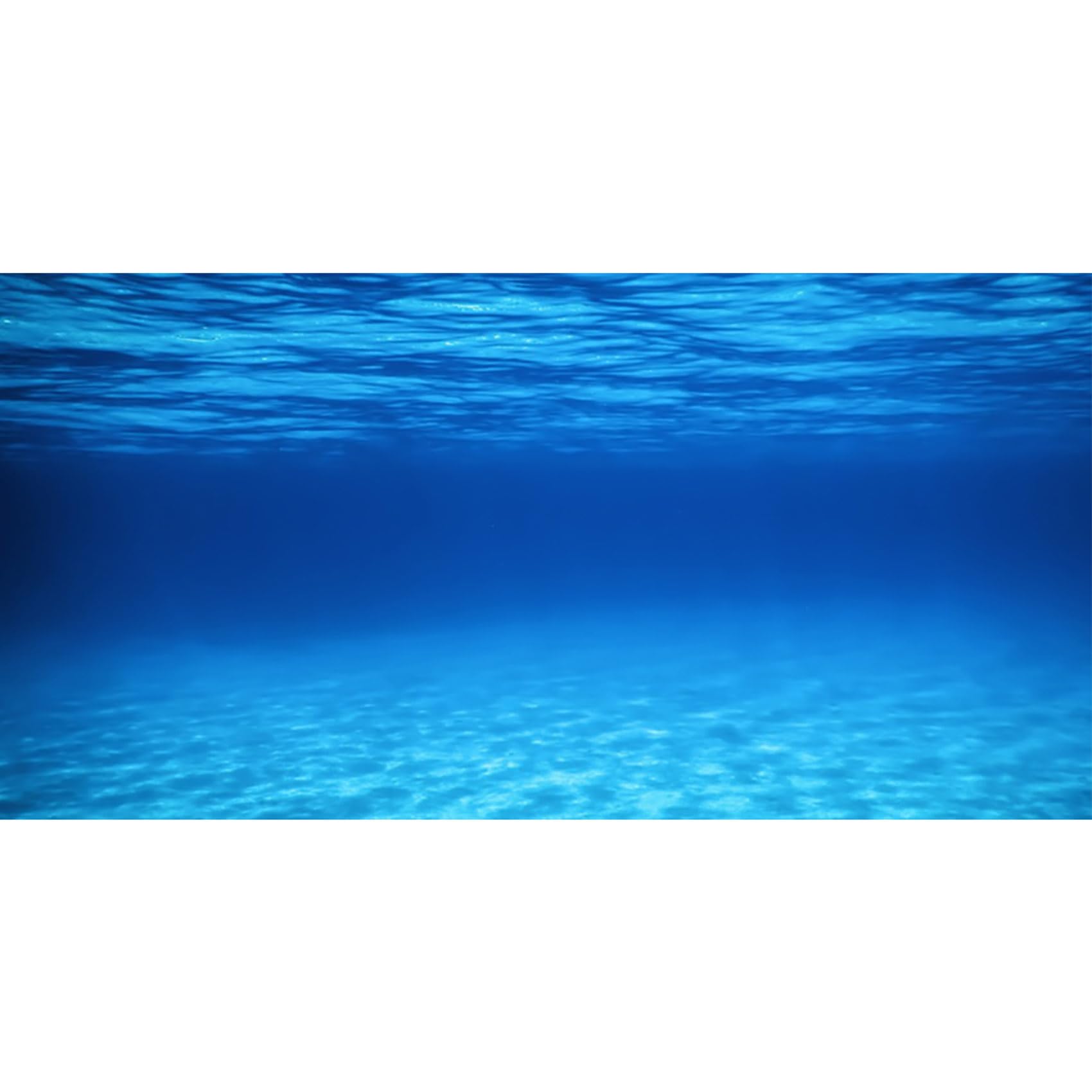 MIRRORANG 91x41cm Underwater Fish Tank Poster Background Blue Ocean Aquarium Background Decoration for Fish Tank