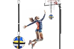 GSDOTZAP Adjustable Volleyball Spike Trainer, Solo Volleyball Serve Trainer Volleyball Hitting Trainer, Volleyball Training Equipment Volleyball Training Aids, Improve Jumping, Arm Speed, Spiking Power