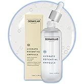 DERMISLAB Hydrate Potential Ampoule – Korean Skincare Hyaluronic Acid + Ceramide Deep Hydrating Face Serum for Soft, Supple Skin | Lightweight Daily Moisture Ampoule 130 ml / 4.39 oz