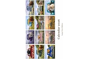 2026 Highland Cow Wall Callendar: Large Print Edition