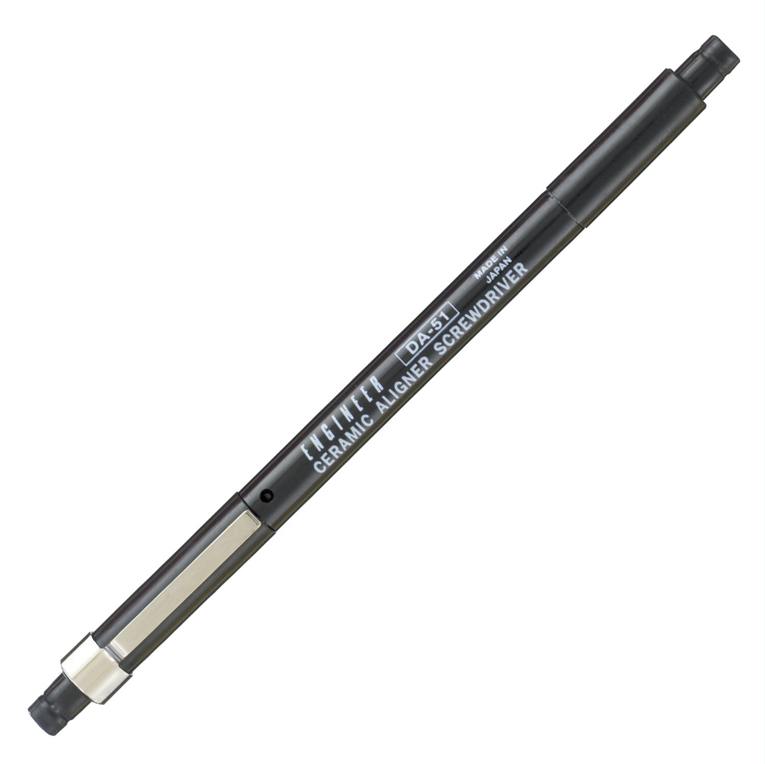 Ceramic alignment screwdriver 0.4mm x 0.8mm slot tip (non-inductive trimmer tool for adjusting electrical circuits without interfering with the circuit) ENGINEER DA-51