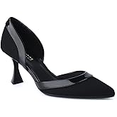JENN ARDOR Women's Pumps Low Heels Pointed Closed Toe Kitten Dress Shoes for Women Comfortable Stiletto Heeled Sandals Classic Wedding Party D'Orsay Work Pumps