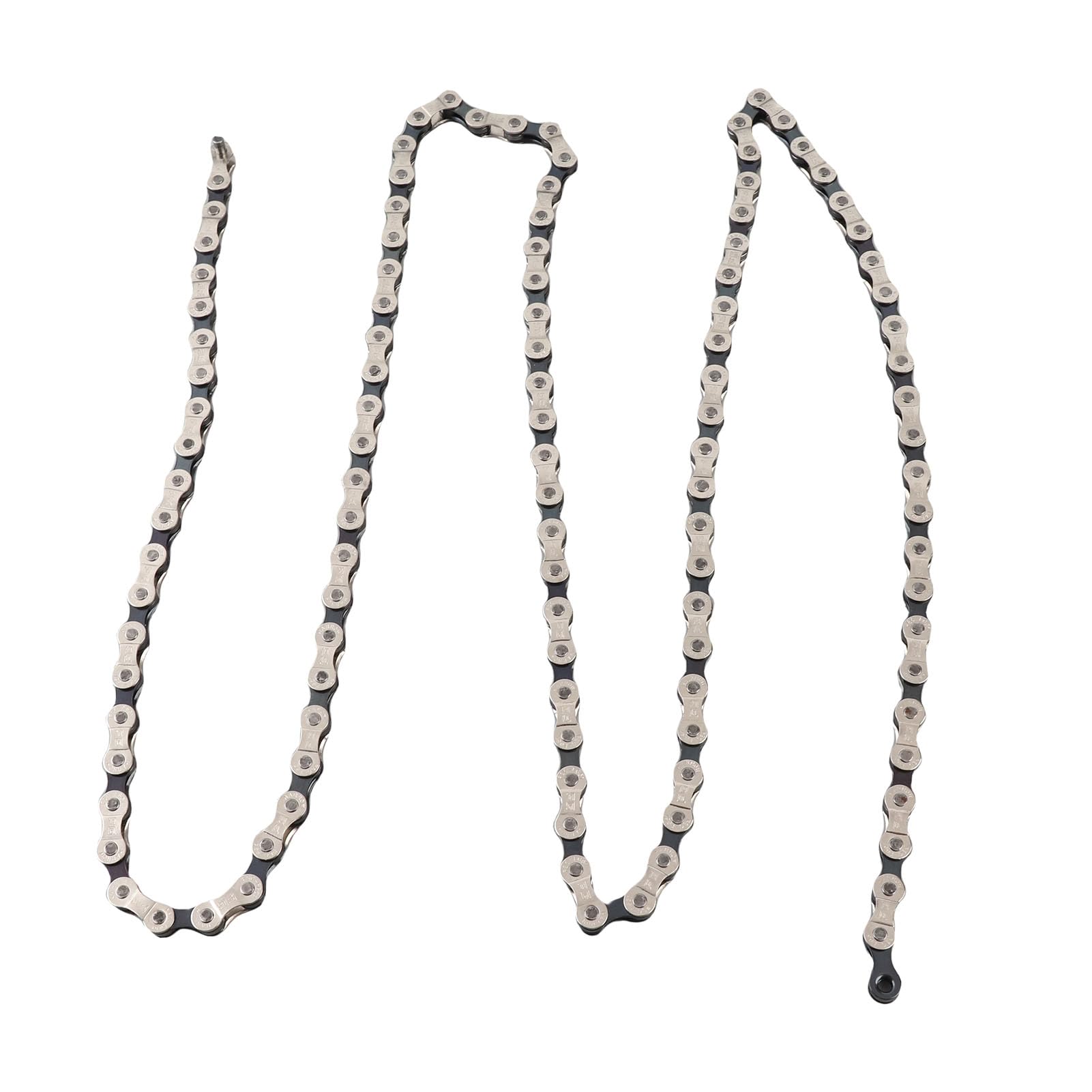 Stretch-Proof Steel Chain for Mountain Bike - Hollow-Out Design, Anti Rust, Compatible with 21/24/27 Speed, Lightweight, Durable (18-24 Speed)