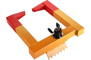 Hedume Tire Clamp Wheel Lock, Heavy Duty Trailer Lock Wheel Clamp with Red 2 Keys, Adjustable Anti-Theft Tire Lock for Car, T
