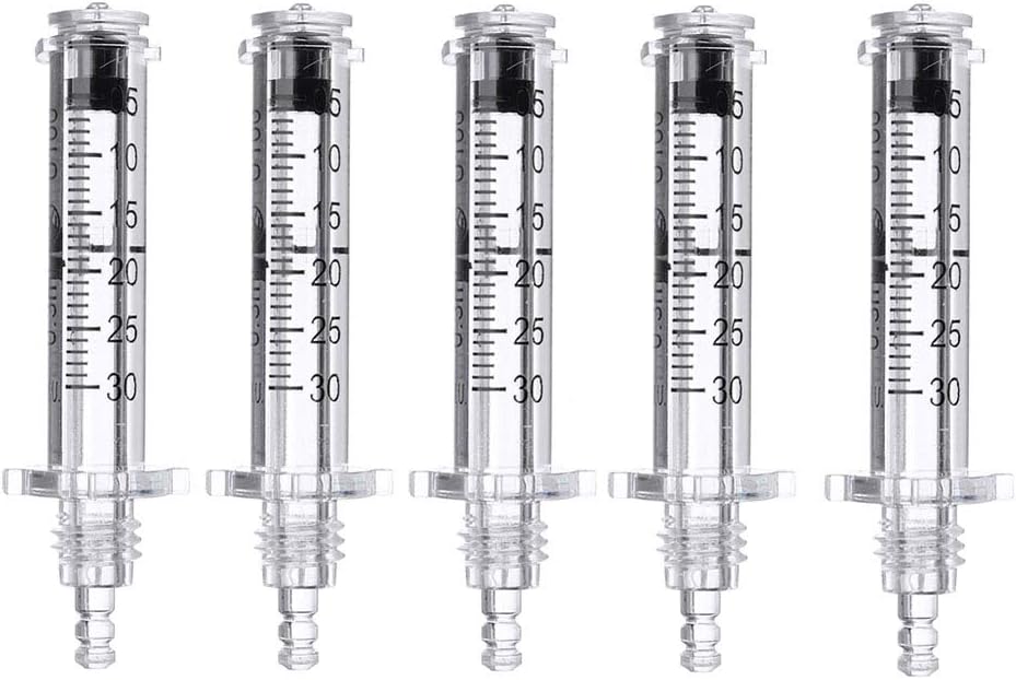 QIYE 0.3ML Ampoule Head Syringe Needle for Hyaluron Gun Hyaluron Pen High Pressure Beauty Tool Water Syringe, 42Pcs