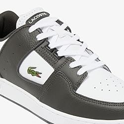 Lacoste Mens Court Cage Sneaker, DK GRN/WHT, 7.5