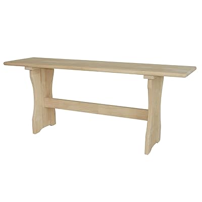 International Concepts Trestle Bench, Unfinished – Simple Design