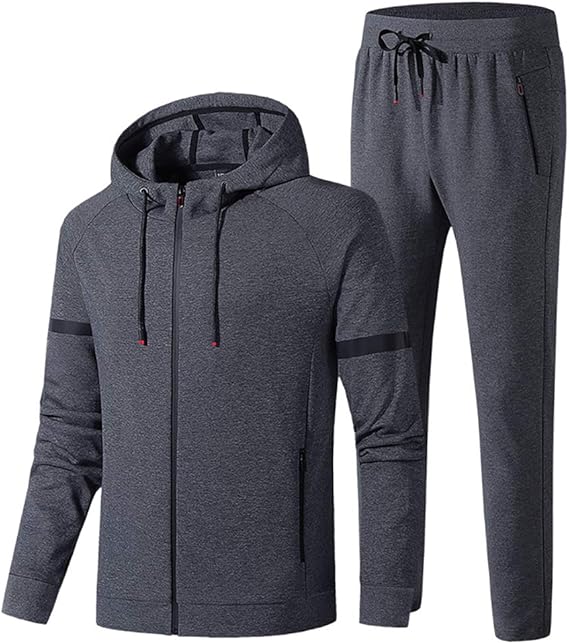 Amazon Cozoen ジャージ 上下セット メンズ セットアップ トレーニングウェア スポーツウェア スウェット 大きいサイズ フード付き 春秋 5カラー M 7xl ジャージ上下セット 通販