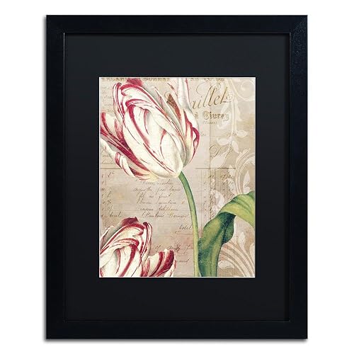 Tulips by Color Bakery, Black Matte, Black Frame 16x20-Inch - Amazon deal for $35.93