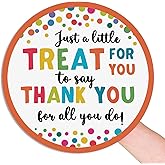 120 x Treat for You to Say Thank You for All You Do Sticker Round Circle Appreciate You Gift Label Sticker Employee Appreciation Staff Corporate Teacher Favor Tag 1.6 inch