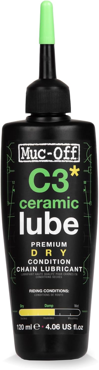 Muc-Off C3 Dry Weather Ceramic Lube 120ml Biodegradable Bike Chain Oil