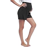 Joyaria Women Maternity Shorts Pajama Sleep Lounge Pregnancy Sleepwear Bamboo Viscose Over Belly Active Yoga Shorts S-XXL