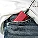 EasyAcc Metal 6700mAh (2.4A Output & 2A Input) Power Bank External Battery Pack for Smartphones Tablets and More - Black & Red