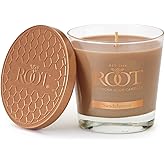 Root Candles Scented Candles Honeycomb Veriglass Premium Handcrafted Beeswax Blend Candle, Small, Sandalwood