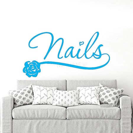 xingbuxin Tatuajes de Pared Chicas Uñas Bar Polaco Vinilo ...