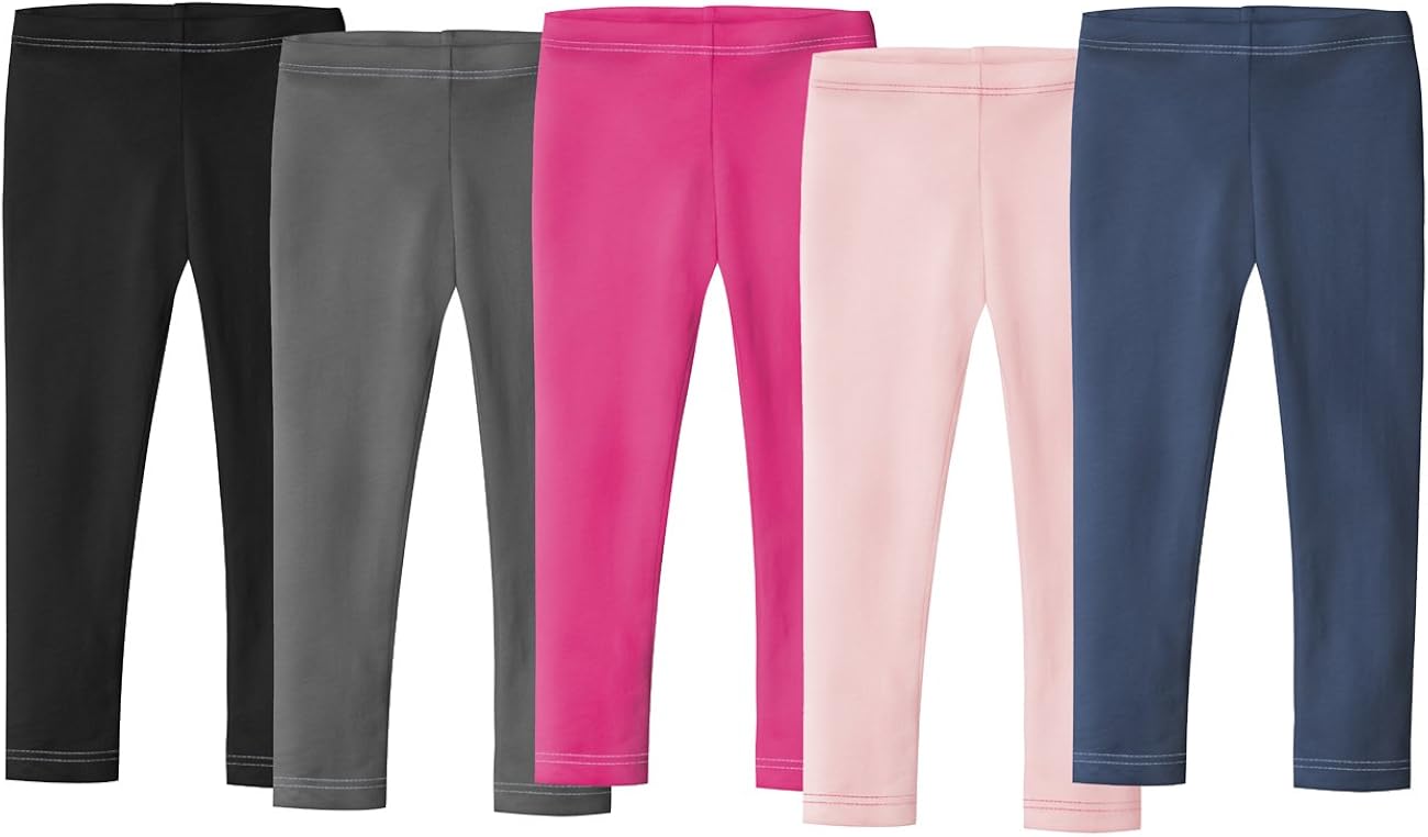 City Threads Girls' Leggings in 100% Cotton for School Uniform or Play - Made in USA!: Clothing