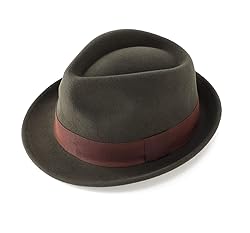 Home Prefer Men's Wool Felt Winter Hat Short Brim