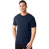 Merino Protect 100% Merino Wool T Shirts for Men Odor Resistance Base Layer Hiking Travel T-Shirt Soft Undershirt