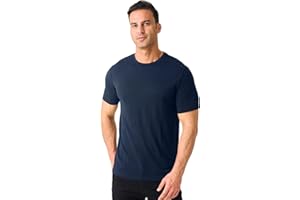 Merino Protect 100% Merino Wool T-Shirt for Men Short Sleeve Slim Fit Undershirt Soft Lightweight Tee Shirt for Travel Hiking