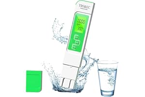 LIKDAY 2024 New 4 in 1 TDS Meter - TDS EC & Temperature(°C,°F) Meter,Accurate & Reliable Digital Water Testing Kits for Drinking Water, Tap, Well, Swimming Pool,Hydroponics, Aquarium, RO/DI System (Green)