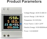 KETOTEK Energy Meter Single Phase AC40-300V 100A KWH Din Rail Meter view 3