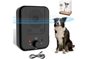 BUBBACARE Anti Barking Device, Dog Barking Control Devices with 3 Adjustable Modes, Rechargeable Dog Barking Deterrent Control Bark for Small Medium Large Dogs, Dog Bark Training Tool Indoors Outdoors