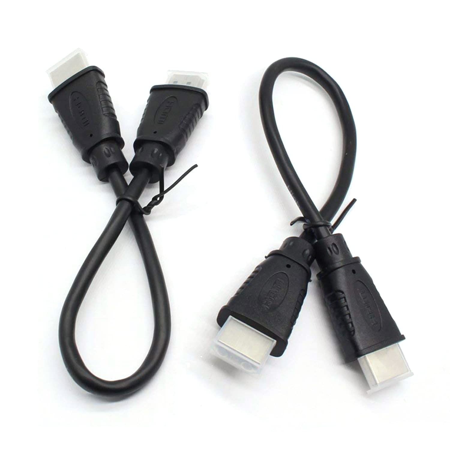 Security-01 2-Pack 4K Ultra High-Speed HDMI Cable, 0.25m HDMI Jumper, OD 5.0mm