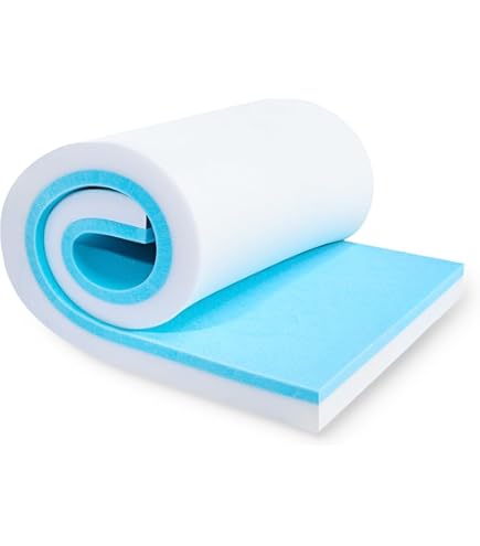 GoTo Foam Cuscino In Schiuma 44ILD – 10,2x91,4x182,9 Cm – Alta Densità (1,79) Per Tappezzeria, Imbottitura Mobili, Barche, Fai Da Te