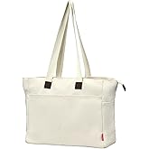 Canvas tote bag tote bag with compartment for commuting, suitable for work, sports, or fitness.