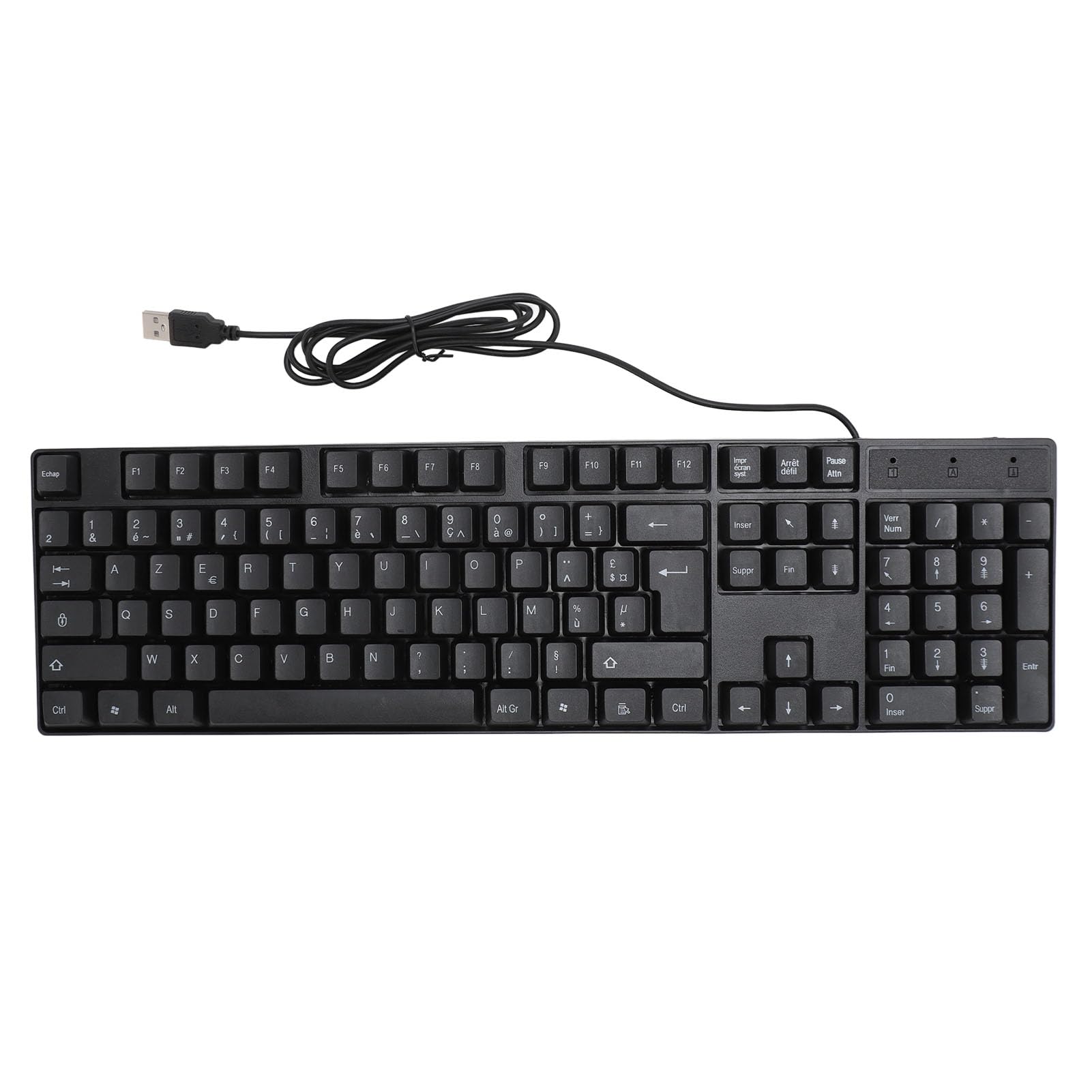 Photo 1 of Sorandy 104 Keys USB Wired Gaming Keyboard, Ergonomic Design, Minority Language Keyboard with 1.5m Cable, for Office, Computer, and Laptop, 4.9ft Cable (French(AZERTY Layout)), Sorandyq7809fxogu-14