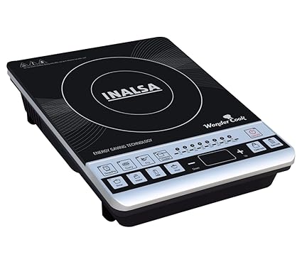 Inalsa Wonder Cook 1800-Watt Induction Cooktop (Black/Grey)