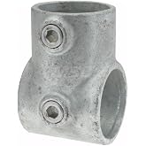 PRO-SAFE Galvanized Structural Pipe Rail Fitting: Single Socket Tee for 1-1/2" Pipe