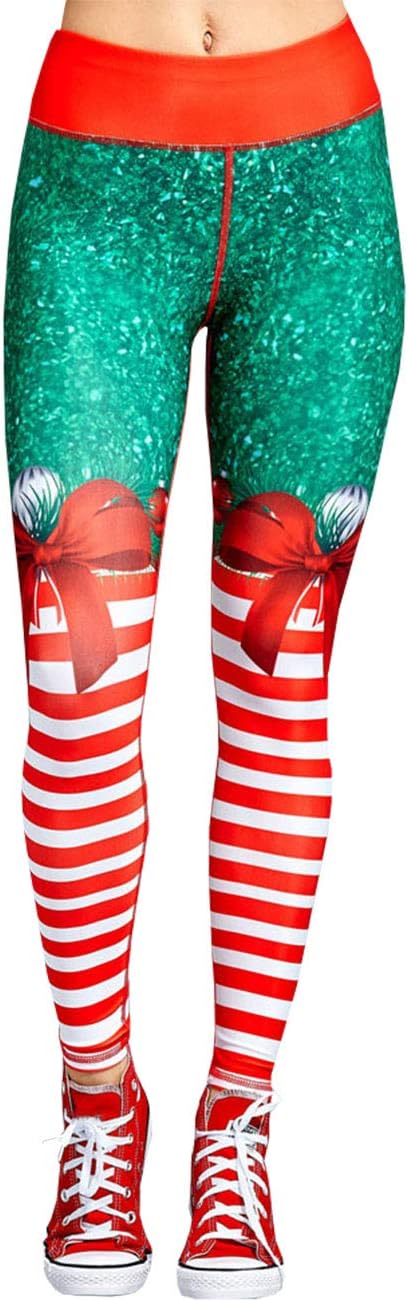 Grapes Garden Women's Christmas Leggings Digital Print Stretchy Active Yoga Leggings Tights