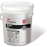 3M Fire Barrier Sealant FD 150+, Red Color, 4.5 Gallon Drum (Pail) | Gun-Grade, Latex-Based, Elastomeric, Monolithic Flexible Seal