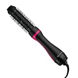 REVLON One-Step Root Booster Hot Air Brush Styler and Dryer, Revive Styles and Add Volume to hair with this Dryer Brush, 1 ½ inch Barrel (Black)