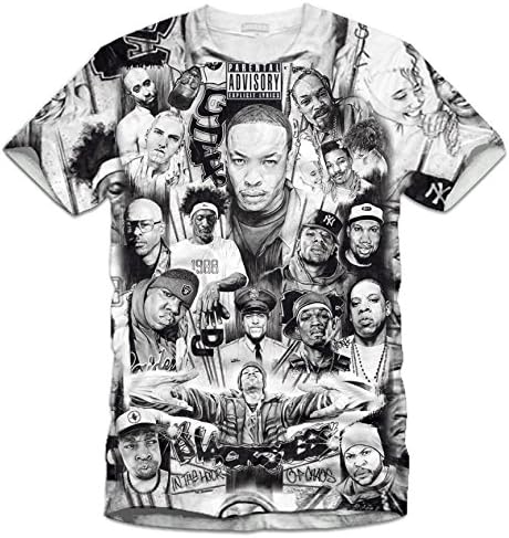 GLOBAL TRENDING NWA Legends of Rap Sketch T Shirt