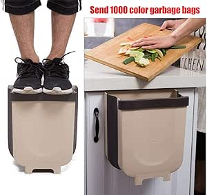 El Bote de Basura, Plegable para Colgar Bote de Basura para la Cocina