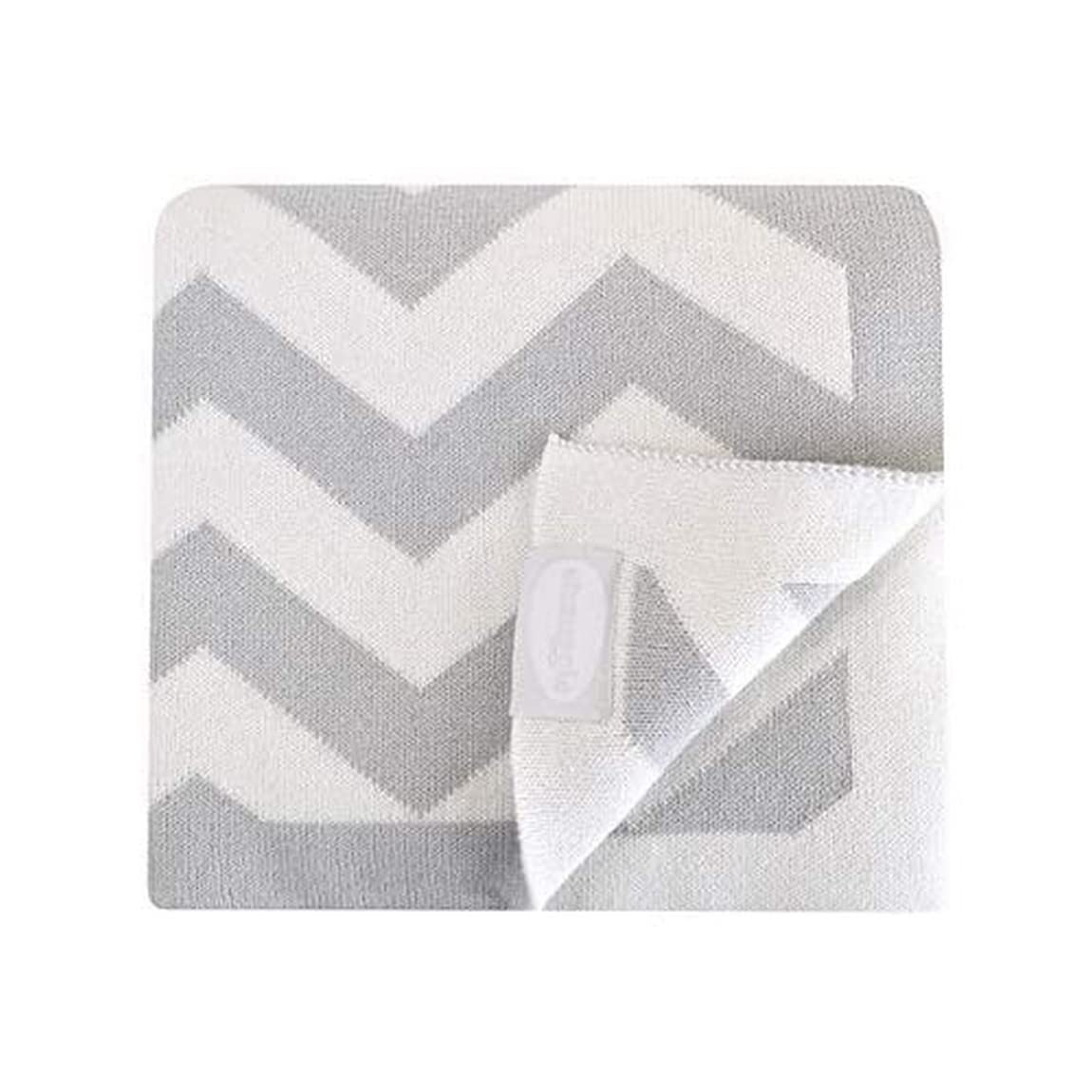 Shnuggle Cosy Baby Blanket - Grey Chevron