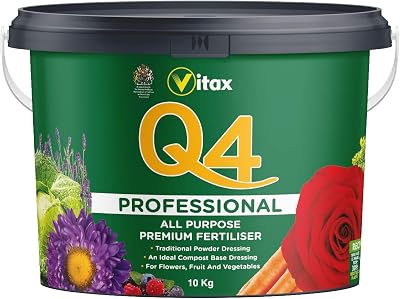 Vitax Q4 Fertiliser Plant Food Enriched With Organic Nutrients 10 Kg