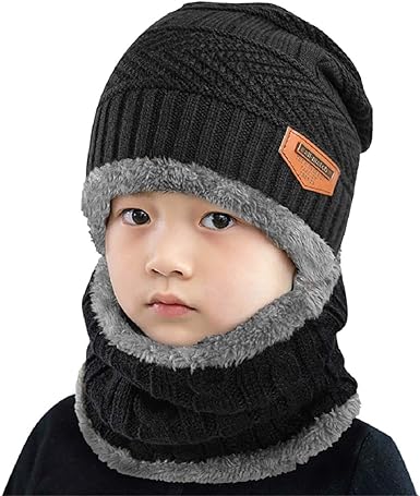 child's hat and scarf set